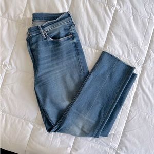 Mother Dazzler Fray Ankle Jeans Mid-rise size 32